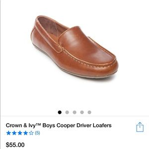 Boys Tan Crown & Ivy Cooper Shoes